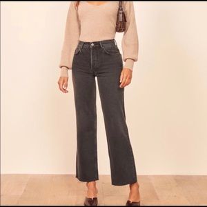 Reformation Fawcett Jean in charcoal black